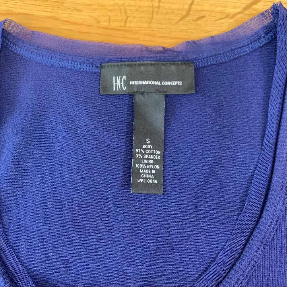 S INC New Navy Rhinestone Tank Top - Picture 10 of 10